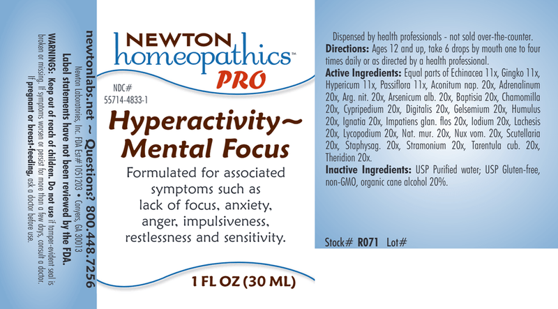 PRO Hyperactivity-Mental Focus (Newton Pro) Label