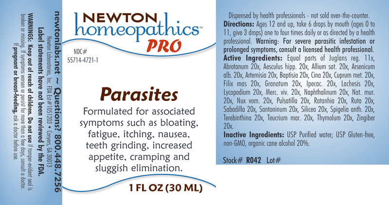 PRO Parasites (Newton Pro) Label
