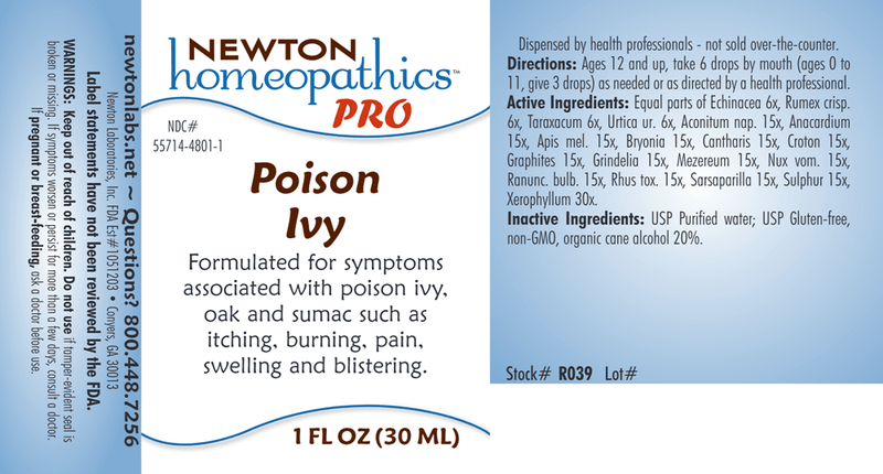 PRO Poison Ivy (Newton Pro) Label