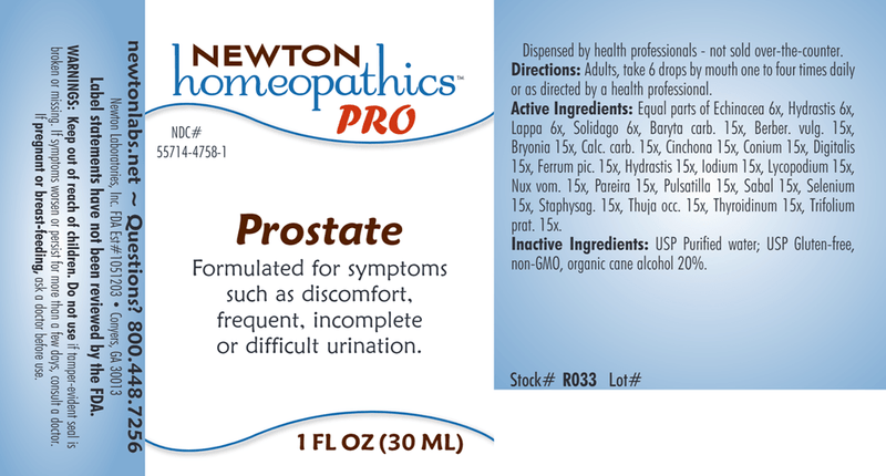 PRO Prostate (Newton Pro) Label