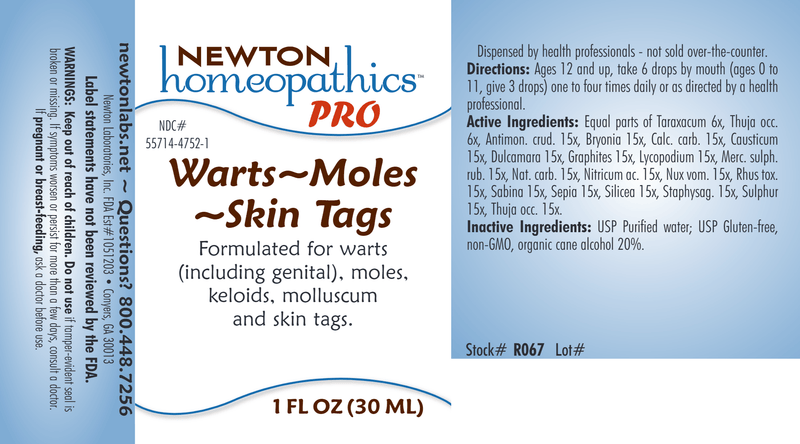 PRO Warts~Moles~Skin Tags (Newton Pro) Label