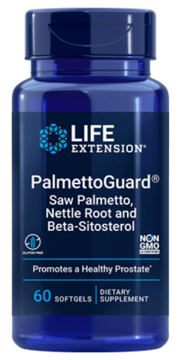 PalmettoGuard® Saw Palmetto, Nettle Root and Beta-Sitosterol (Life Extension) Front