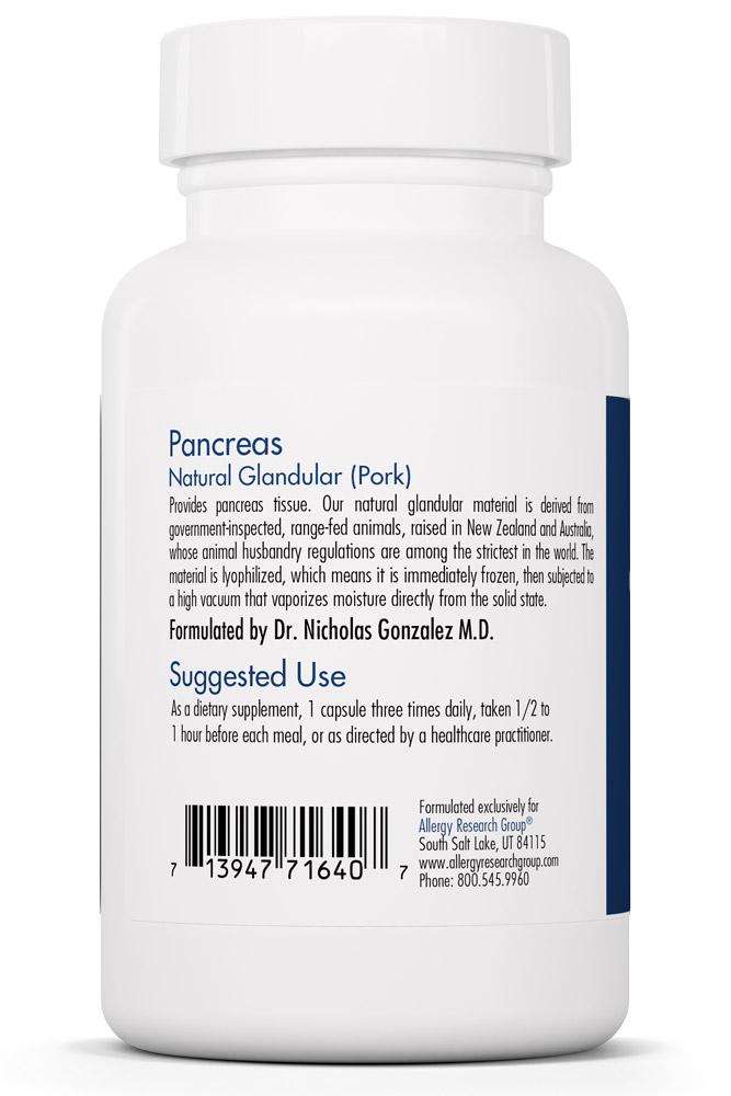 Buy Pancreas Pork Capsules Allergy Research Group