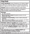 Pancreas Plus Progena Drug Facts