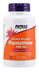 double strength pantethine 600 mg (now foods)