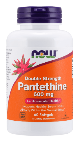 double strength pantethine 600 mg (now foods)
