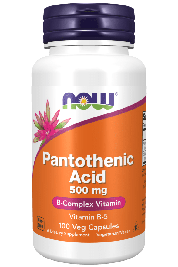 Pantothenic Acid 500 mg (NOW) Front