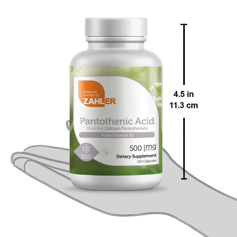 Pantothenic Acid (Advanced Nutrition by Zahler) Size