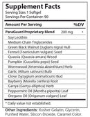 paraguard softgels advanced nutrition by zahler supplement facts