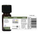 patchouli essential oil aura cacia label