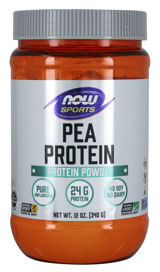 Pea Protein Unflavored (NOW) Front
