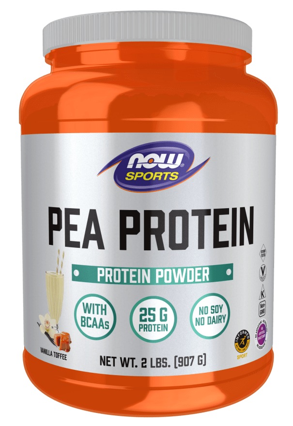 Pea Protein Vanilla Toffee (NOW) Front