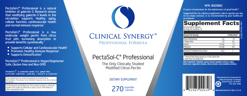PectaSol-C Professional (Clinical Synergy) Label