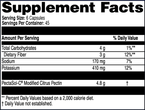 PectaSol-C Professional (Clinical Synergy) supplement facts
