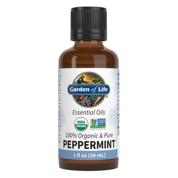 Peppermint Essential Oil Organic (Garden of Life) Front