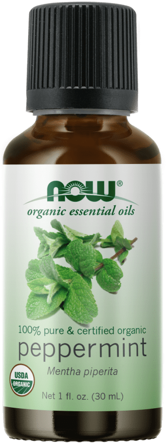 Peppermint Oil Organic 1 fl. oz. (NOW) Front