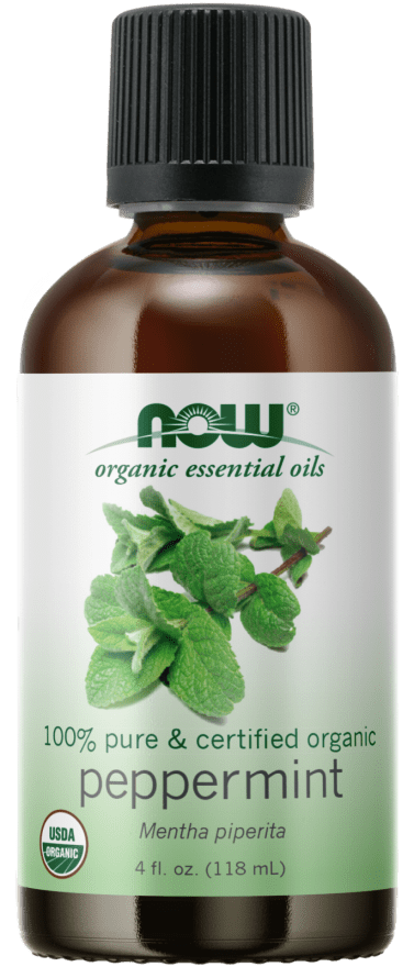 Peppermint Oil Organic 4 fl. oz. (NOW) Front