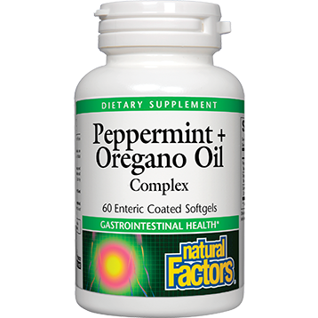 Peppermint & Oregano Oil (Natural Factors) Front