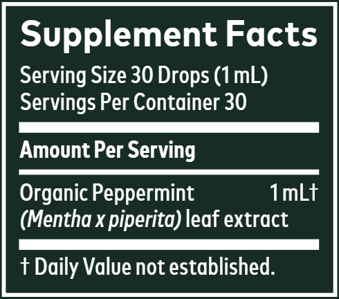 Peppermint Leaf (Gaia Organics®) (Gaia Herbs) supplement facts