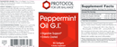 peppermint oil g.i. (protocol for life balance) label
