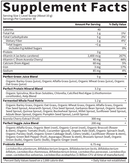 perfect food super green formula (garden of life) supplement facts