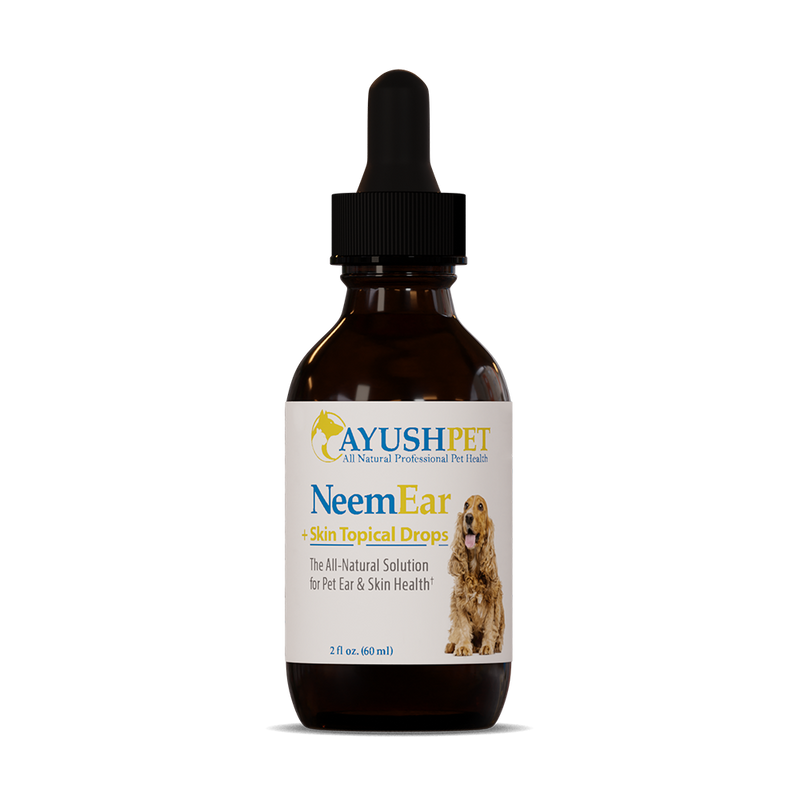 Pet Neem Ear & Skin Drops (Ayush Herbs) Front