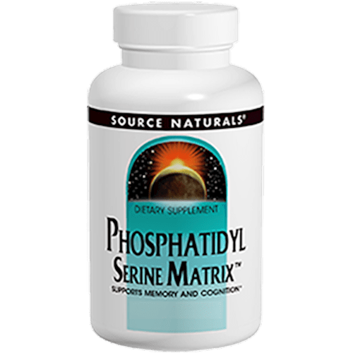 PhosphatidylSerine Matrix 500 mg (Source Naturals) Front