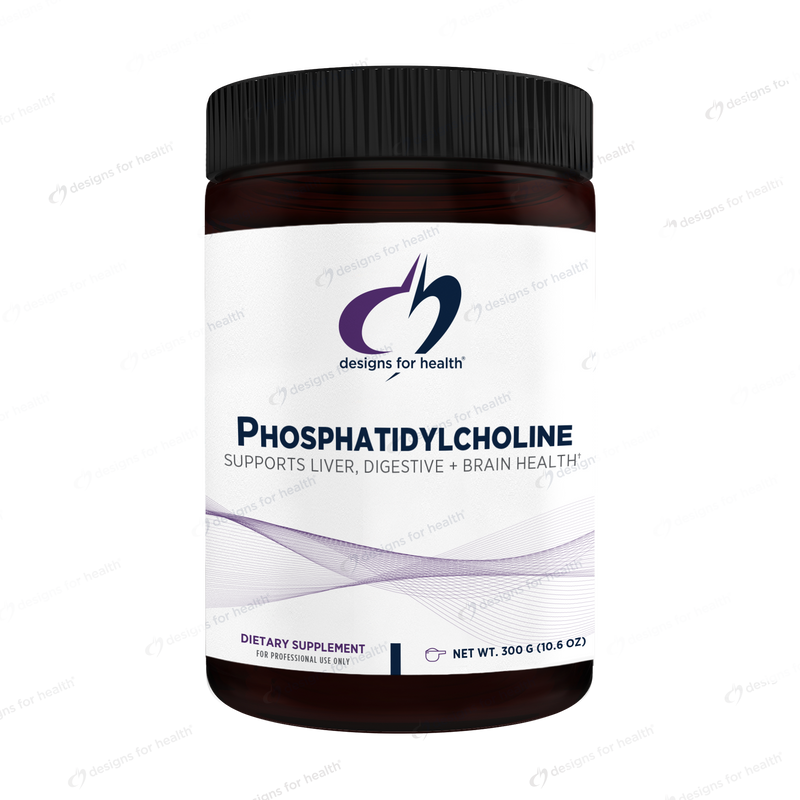 Phosphatidylcholine powder 300 g (10.6 oz) (Designs for Health) Front