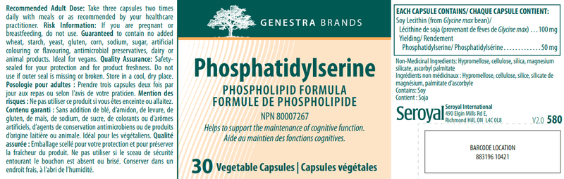 Phosphatidylserine Genestra Label