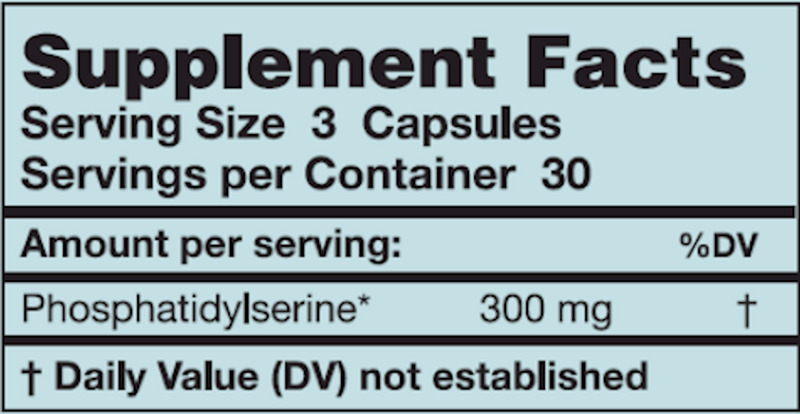 Phosphatidylserine  (Karuna Responsible Nutrition) Supplement Facts