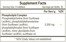 phospholipid complex empirical labs supplement facts