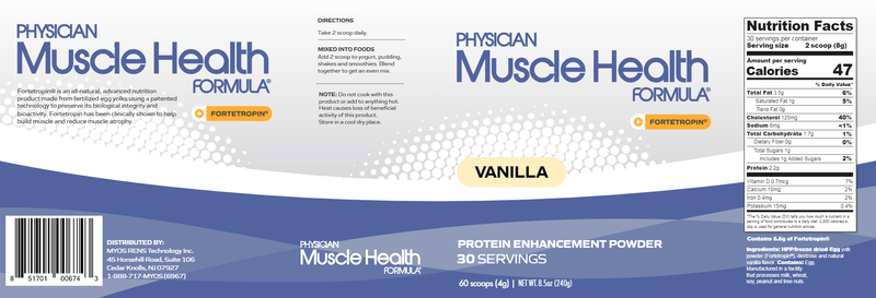 Physician Muscle Health Formula (Physician Muscle Health Formula) Label