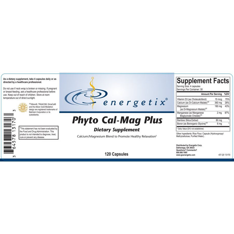 Phyto Cal-Mag Plus (Energetix) Label