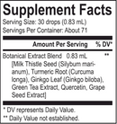 phyto rad (energetix) supplement facts