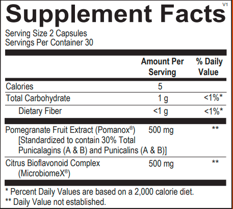 PhytoFlora Microbiome Support (Doctor Alex Supplements) Supplement Facts
