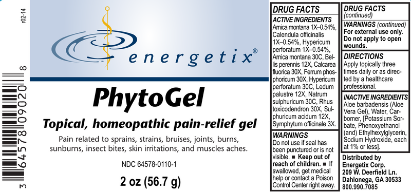PhytoGel (Energetix) Label