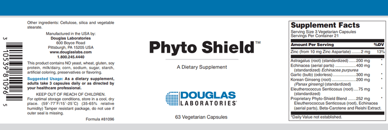Phyto Shield Douglas Labs Label