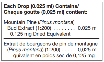 Pinus Montana 125 ml (UNDA) ingredients