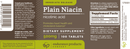 plain niacin (endurance product company) label