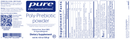 poly-prebiotic powder pure encapsulations label