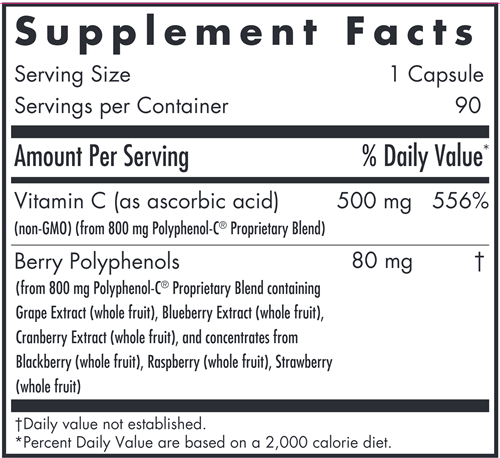 Polyphenol-C® 500 (Allergy Research Group) supplement facts