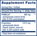 pomegranate complete (life extension) supplement facts