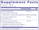 pomegranate plus pure encapsulations supplement facts