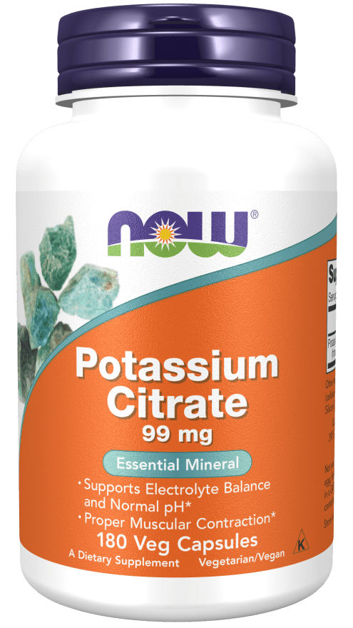 Potassium Citrate 99 mg (NOW) Front