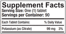 Potassium 99 Progena Supplement Facts