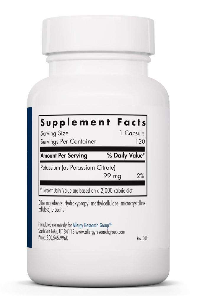 Potassium Citrate Allergy Research Group Supplement