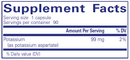 potassium aspartate pure encapsulations supplement facts
