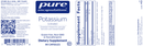 potassium citrate pure encapsulations label