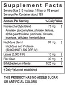 powdered digestzyme transformation enzyme supplement facts