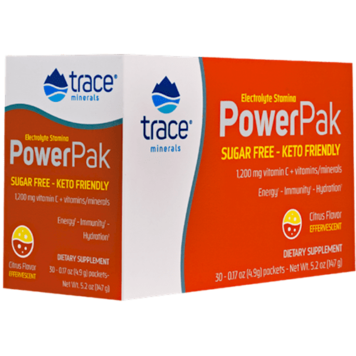 Power Pak Sugar Free Electrolyte Stamina Trace Minerals Research